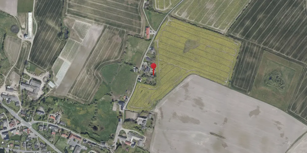 Historisk kort over Stevning Stationskro