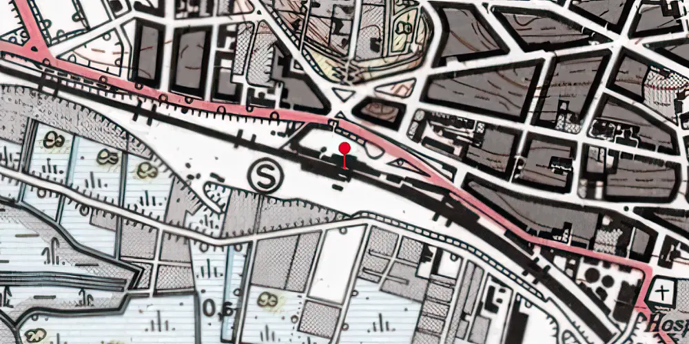 Historisk kort over Randers Station Historisk kort over Randers Station