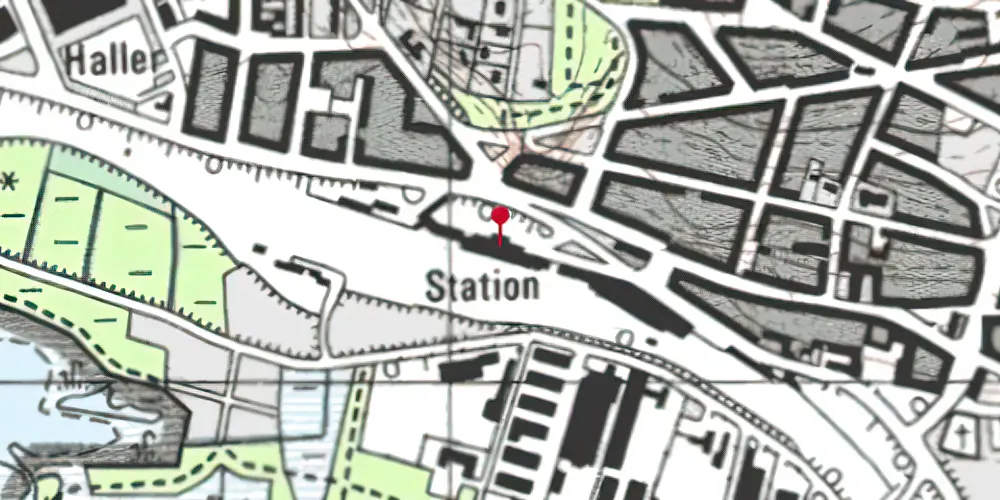 Historisk kort over Randers Station Historisk kort over Randers Station