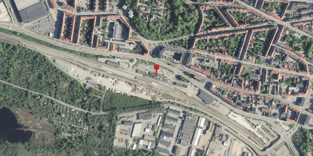 Historisk kort over Randers Station Historisk kort over Randers Station