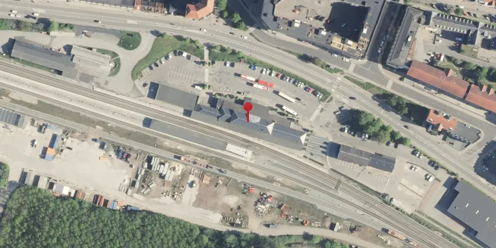 Historisk kort over Randers Station Historisk kort over Randers Station