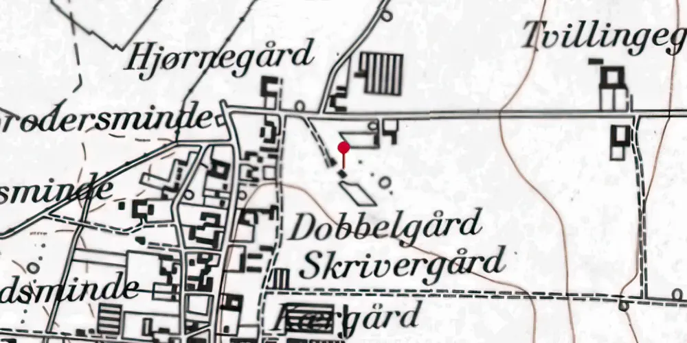 Historisk kort over Store Magleby Station