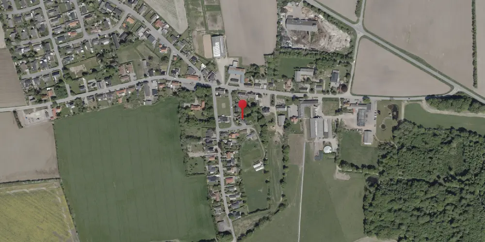 Historisk kort over Store Nustrup Station