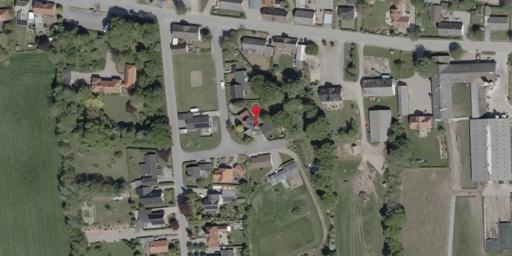 Historisk kort over Store Nustrup Station