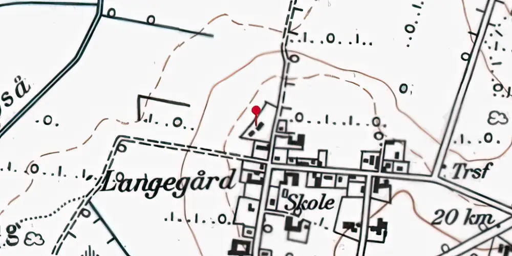 Historisk kort over Strandelhjørn Station