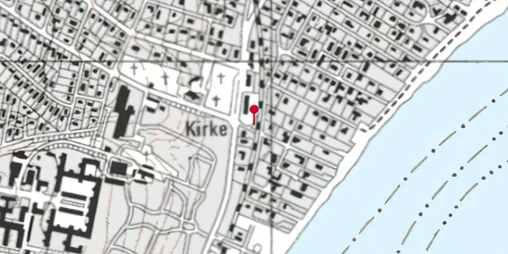 Historisk kort over Nordre Strandvej Trinbræt Historisk kort over Nordre Strandvej Trinbræt