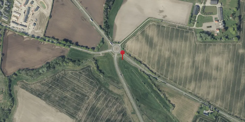 Historisk kort over Strårup Trinbræt