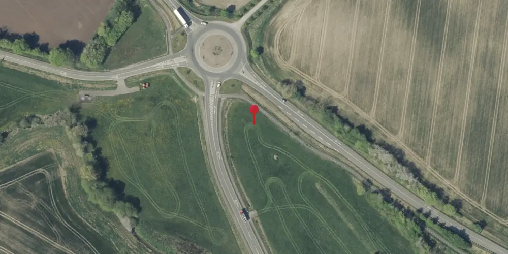 Historisk kort over Strårup Trinbræt