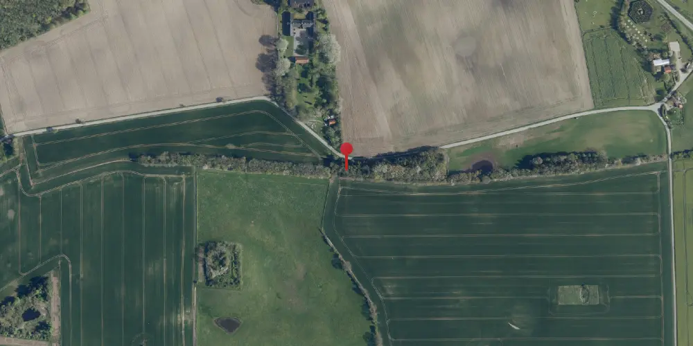 Historisk kort over Staalvænge Gaard Sidespor