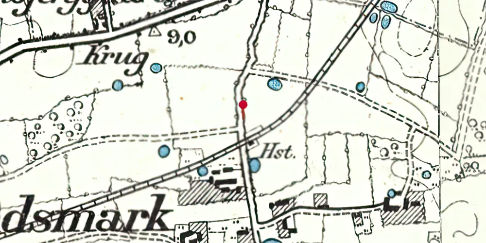 Historisk kort over Sundsmark Station