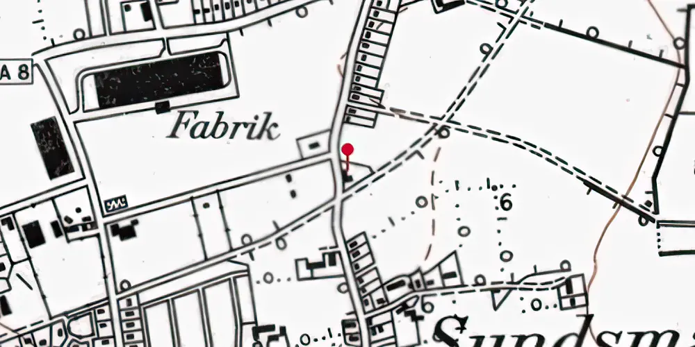 Historisk kort over Sundsmark Station