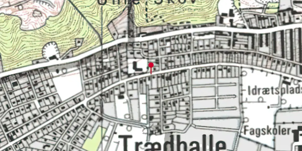 Historisk kort over Svanholm Trinbræt Historisk kort over Svanholm Trinbræt