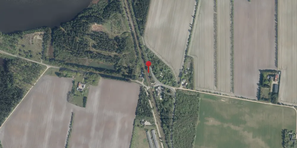 Historisk kort over Søbylund Trinbræt med Sidespor