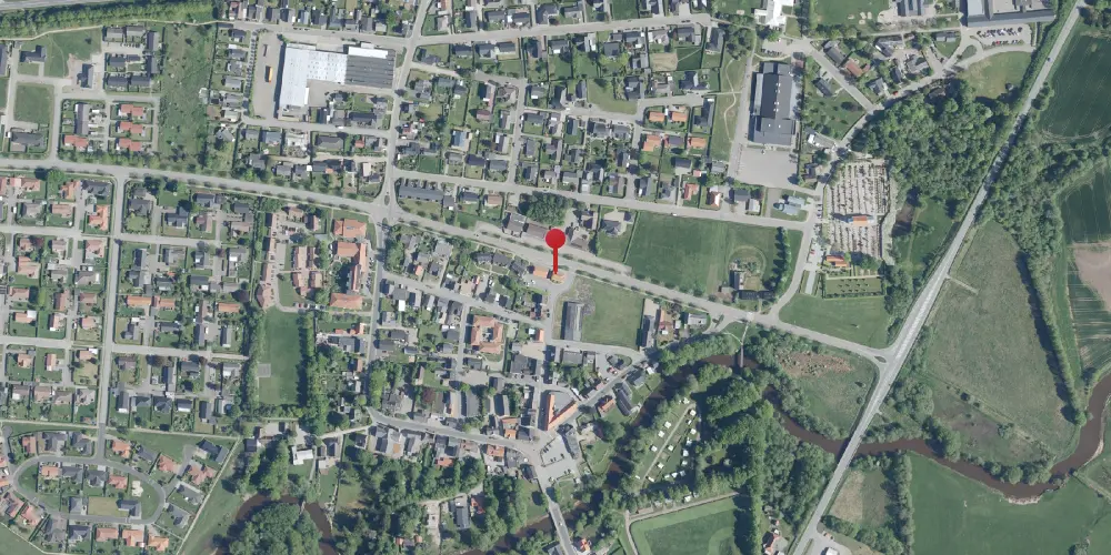 Historisk kort over Sønder Felding Station Historisk kort over Sønder Felding Station