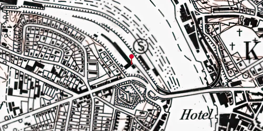 Historisk kort over Sønderborg Hovedbanegård [1901-1967]