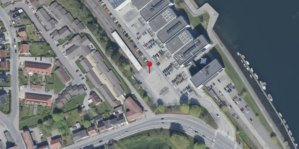 Historisk kort over Sønderborg Station [1967-2004]