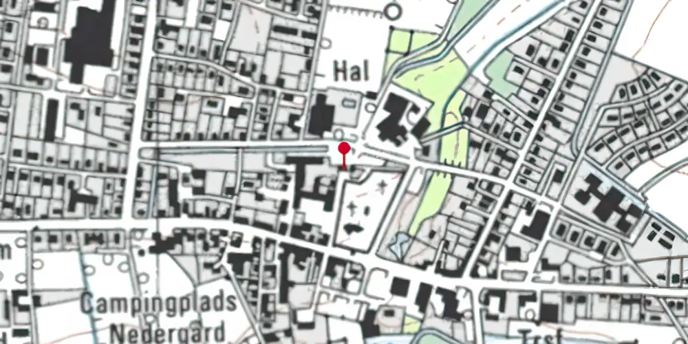 Historisk kort over Sønder Omme Station Historisk kort over Sønder Omme Station