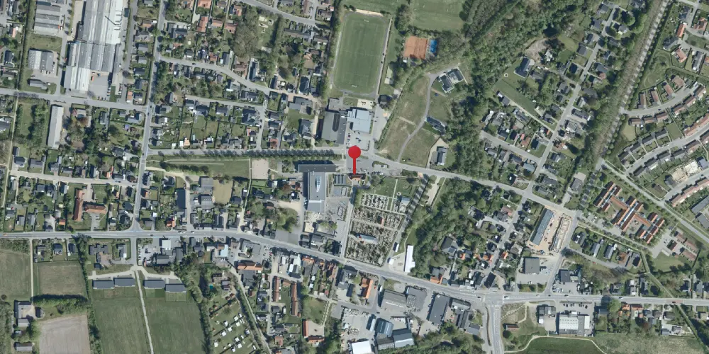 Historisk kort over Sønder Omme Station Historisk kort over Sønder Omme Station