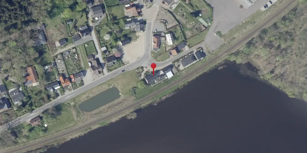 Historisk kort over Tange Station