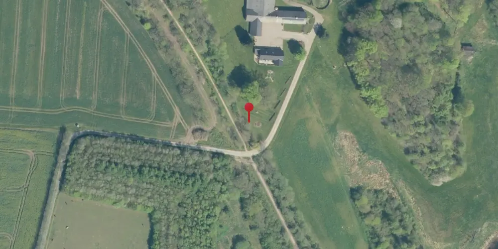 Historisk kort over Tinghøj Trinbræt