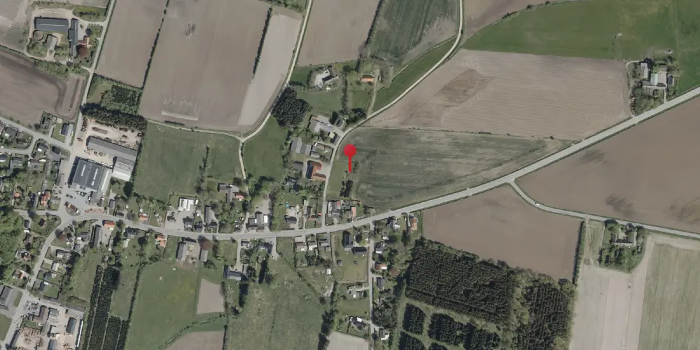 Historisk kort over Tiset Trinbræt Historisk kort over Tiset Trinbræt