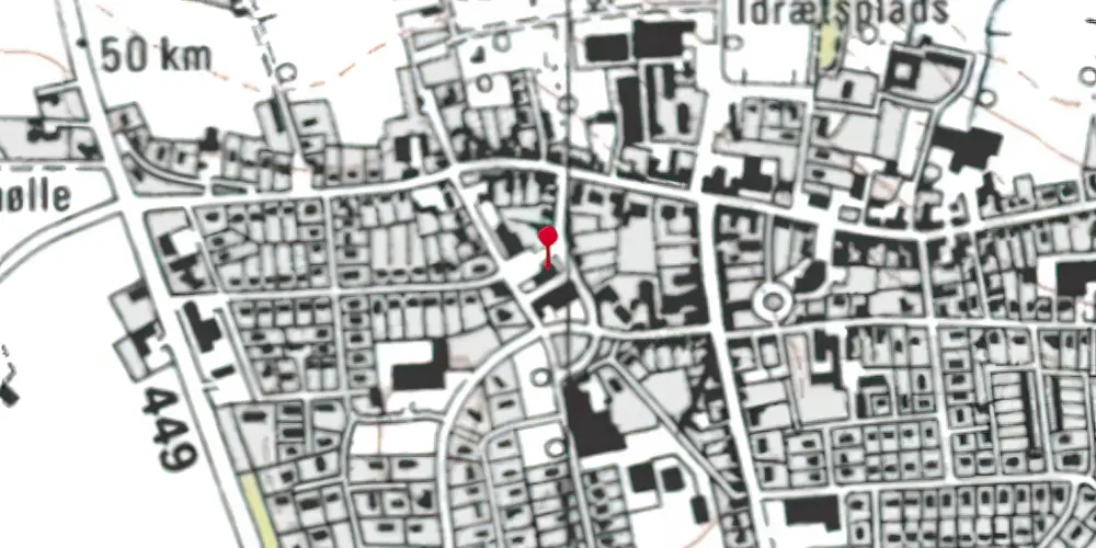 Historisk kort over Toftlund Station Historisk kort over Toftlund Station