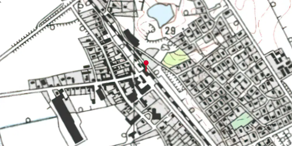 Historisk kort over Fårup Station Historisk kort over Fårup Station