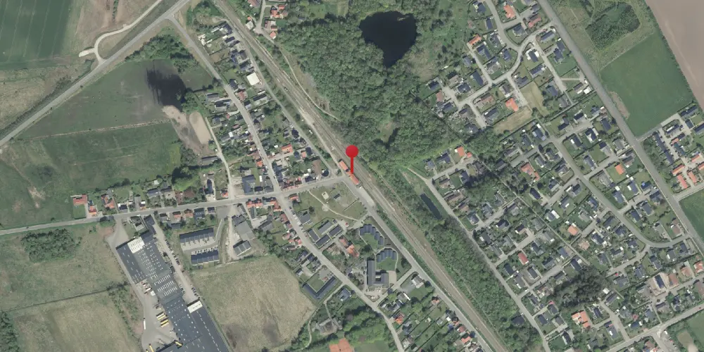 Historisk kort over Fårup Station Historisk kort over Fårup Station