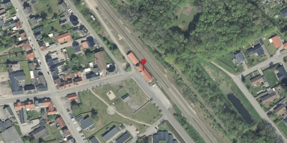 Historisk kort over Fårup Station Historisk kort over Fårup Station