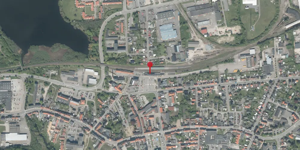 Historisk kort over Maribo Station