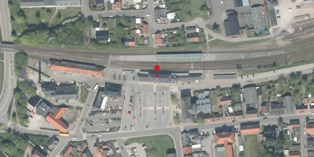 Historisk kort over Maribo Station