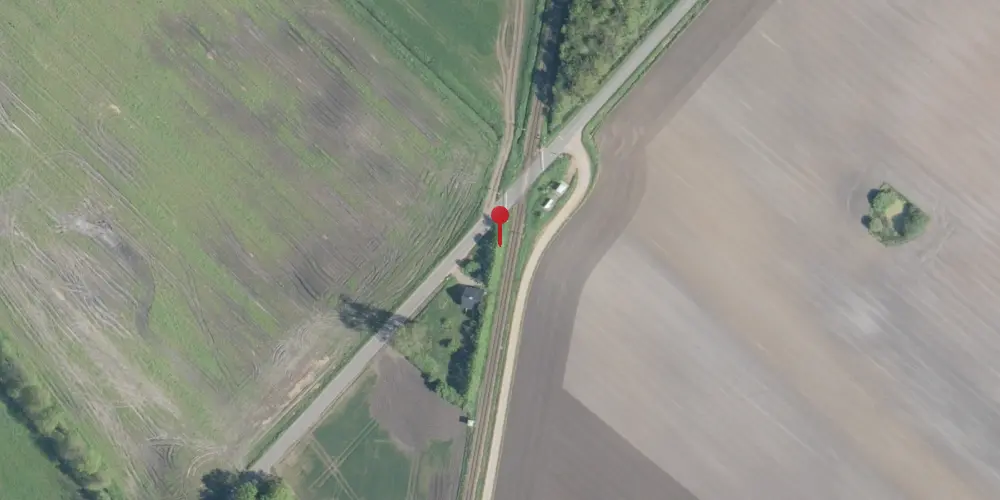 Historisk kort over Troelstrup Trinbræt