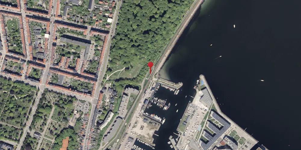 Historisk kort over Trøjborg Trinbræt