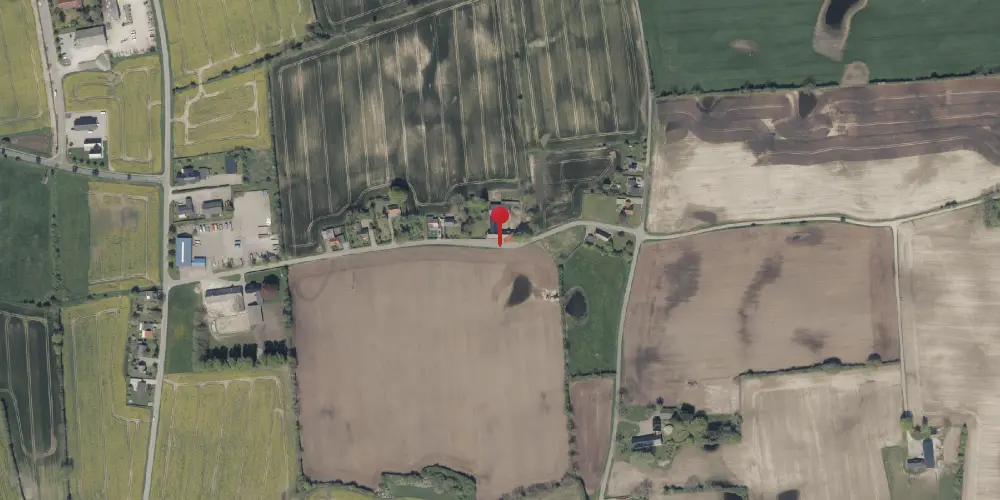 Historisk kort over Tumbøl Stationskro