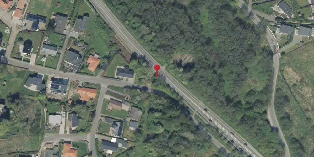 Historisk kort over Tved Trinbræt med Sidespor