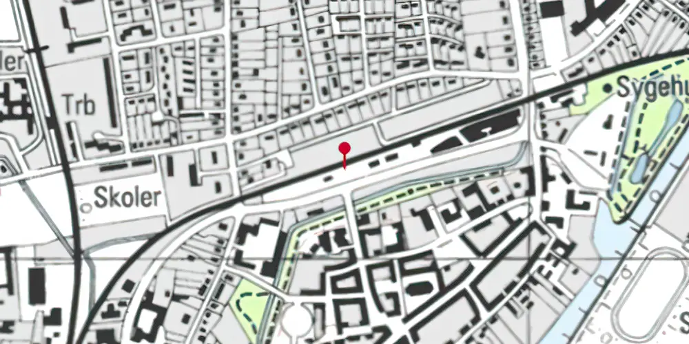 Historisk kort over Tønder Øst Station Historisk kort over Tønder Øst Station