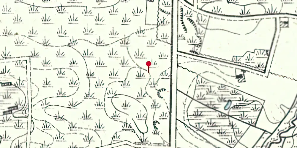 Historisk kort over Ullemølle Trinbræt med Sidespor Historisk kort over Ullemølle Trinbræt med Sidespor