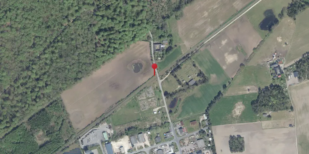 Historisk kort over Ullerup Trinbræt