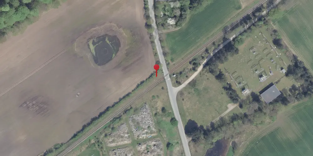 Historisk kort over Ullerup Trinbræt