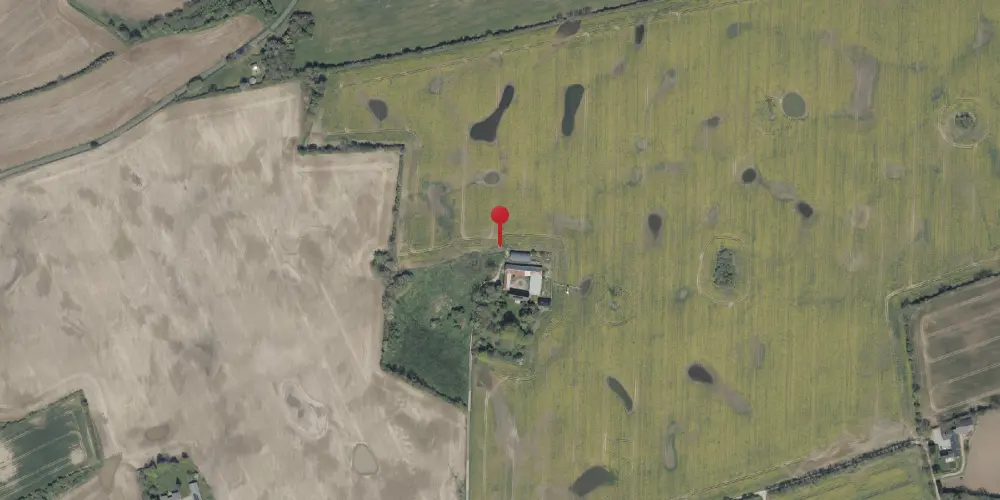 Historisk kort over Ulriksbjerg Holdeplads med sidespor