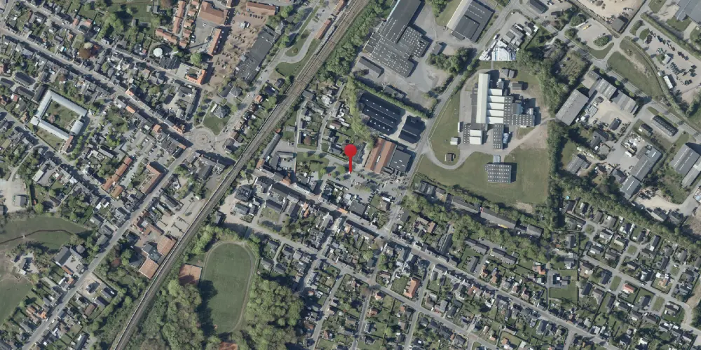 Historisk kort over Vamdrup Østbanegård