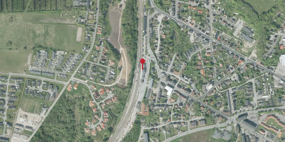 Historisk kort over Hobro Station