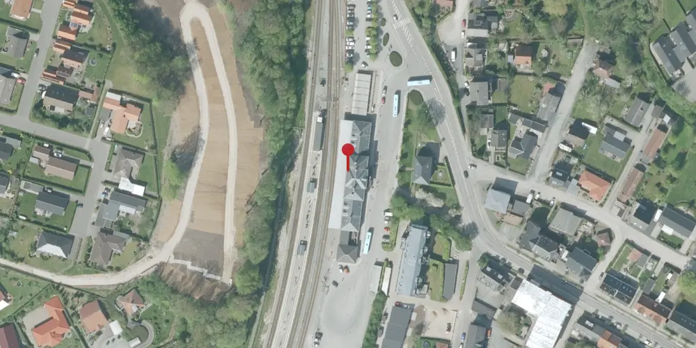 Historisk kort over Hobro Station