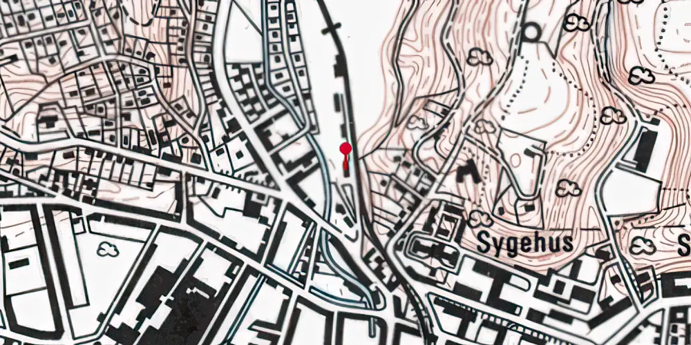 Historisk kort over Vejle Nordbanegård [1894-1960]