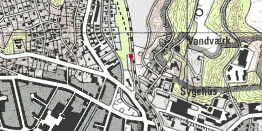 Historisk kort over Vejle Nordbanegård [1894-1960]