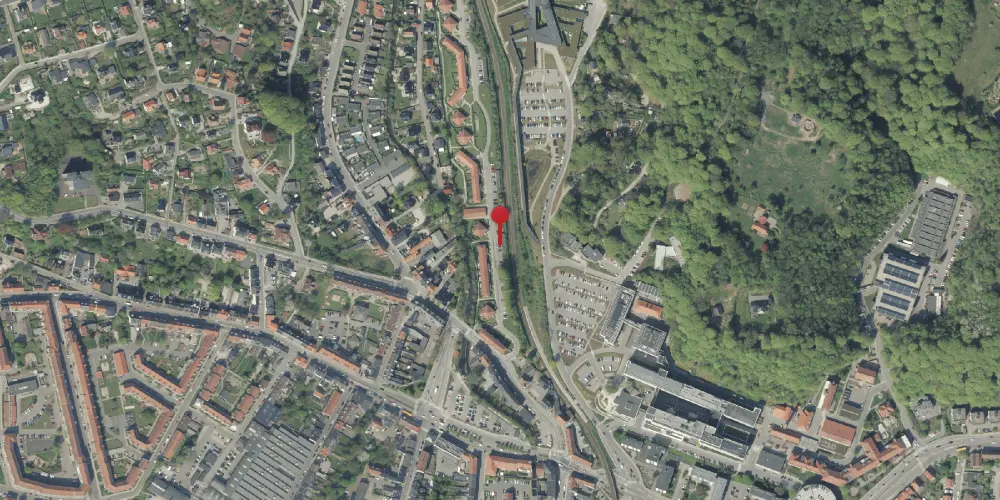 Historisk kort over Vejle Nordbanegård [1894-1960]