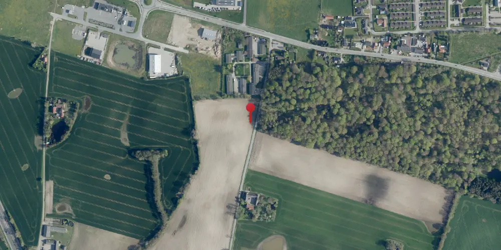 Historisk kort over Vestenbæk Trinbræt