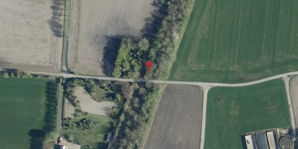 Historisk kort over Vester Bjerndrup Trinbræt