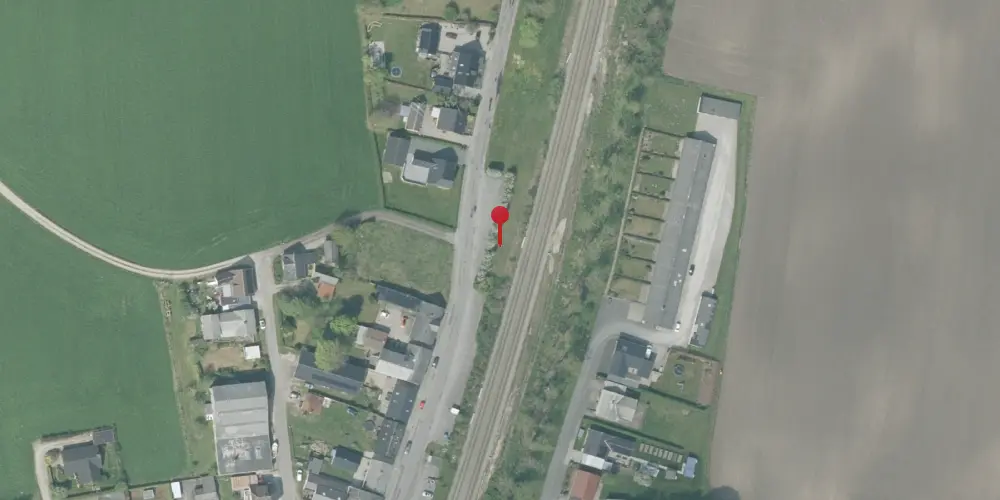 Historisk kort over Øster Doense Station Historisk kort over Øster Doense Station