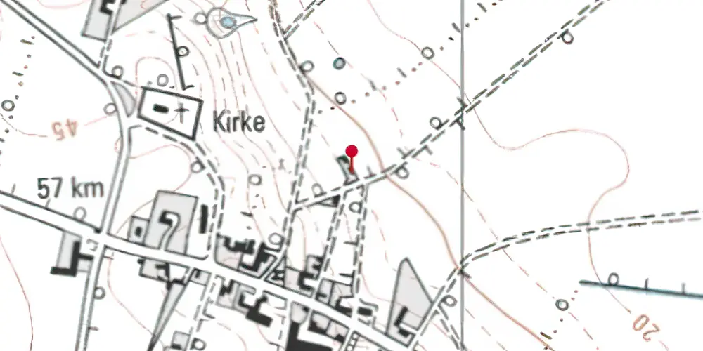 Historisk kort over Vester Højrup Station Historisk kort over Vester Højrup Station